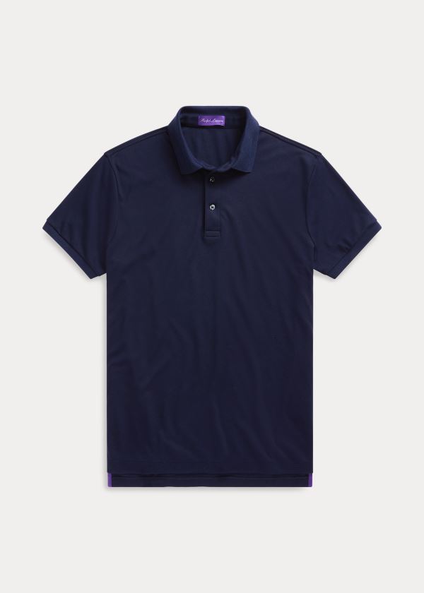 Men's Ralph Lauren Custom Slim Fit Interlock Polos | 913045DLA